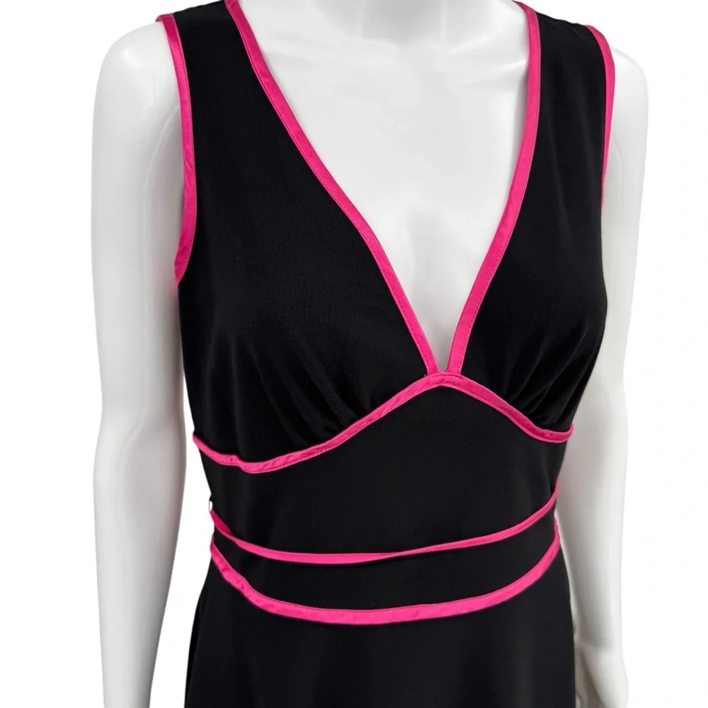 Y2K Rampage Punk Pink Black Tulle Hoco Dress 13 - Picture 2 of 8